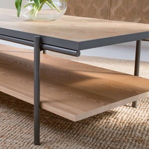 Table basse en bois et métal livia