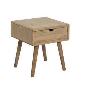 Table de chevet en bois de sapin