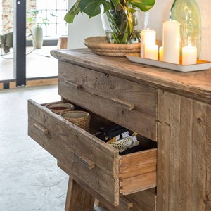 Buffet en bois recyclé 2 portes blaise