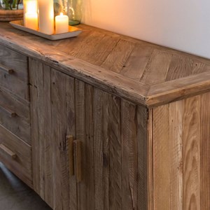 Buffet en bois recyclé 2 portes blaise