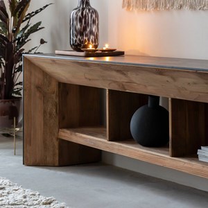 Buffet tv en pin recyclé