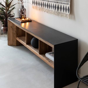 Buffet tv en pin recyclé