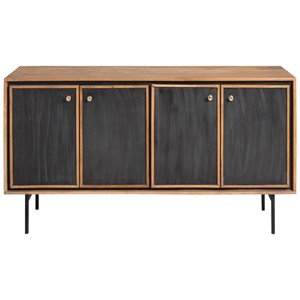 Meuble sous vasque en bois de manguier