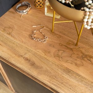 Meuble sous vasque en bois de manguier