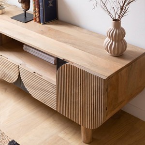 Meuble tv en bois de manguier loëvan