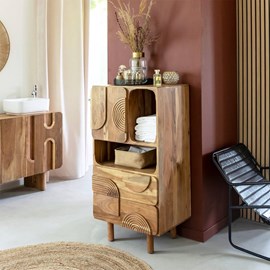 Armoire en bois d'acacia tilio