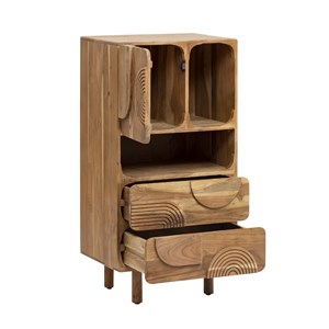 Colonne de salle de bain en bois d'acacia tilio