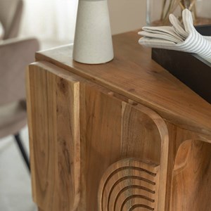 Colonne de salle de bain en bois d'acacia tilio