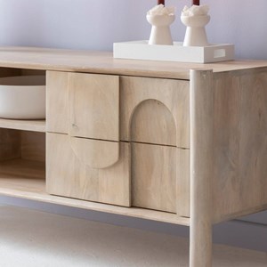 Meuble tv en bois de manguier tysia