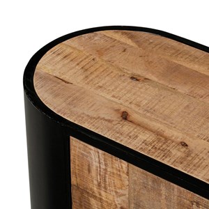 Petit buffet en métal et bois de manguier achille