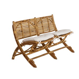 Fauteuil cinéma en rotin 2 places mayeul