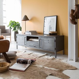 Meuble tv industriel, style casier