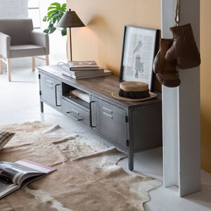 Meuble tv industriel, style casier