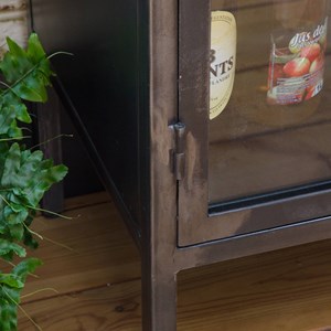 Vitrine en métal 2 portes gabin