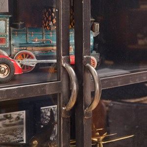 Vitrine en métal 2 portes gabin