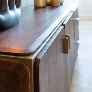 Meuble tv en bois de manguier