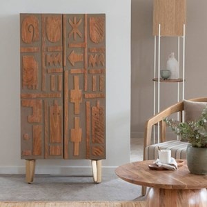 Armoire en bois de manguier angelo