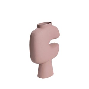 Petit vase rose en aluminium