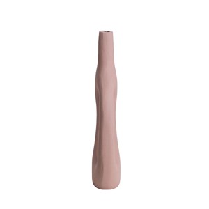 Vase soliflore rose en aluminium