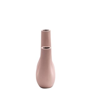 Vase rose 4 tiges en aluminium