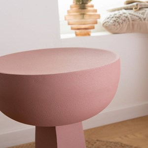 Bout de canapé rose