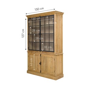 Vaisselier en bois recyclé garance