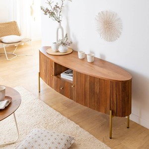 Meuble tv en bois de manguier cécile