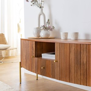 Meuble tv en bois de manguier cécile