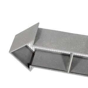 Flèche grise en métal
