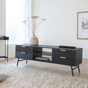 Meuble tv en bois de manguier