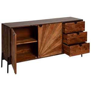 Buffet en bois d'acacia