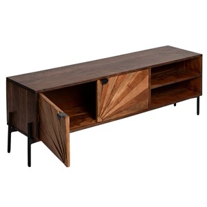 Meuble tv en bois d'acacia