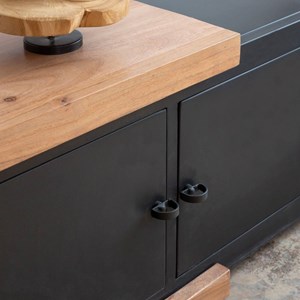 Meuble tv en bois d'acacia