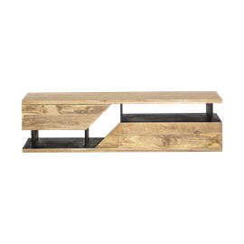 Meuble tv en bois de manguier et métal