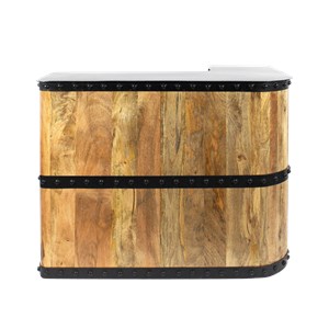 Meuble bar en bois de manguier new-york