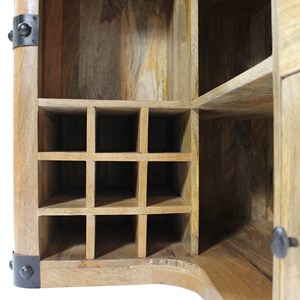 Meuble bar en bois de manguier new-york