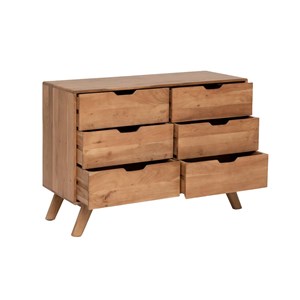 Commode en bois d'acacia massif iwa