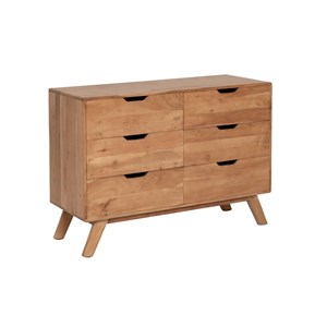 Commode en bois d'acacia massif iwa