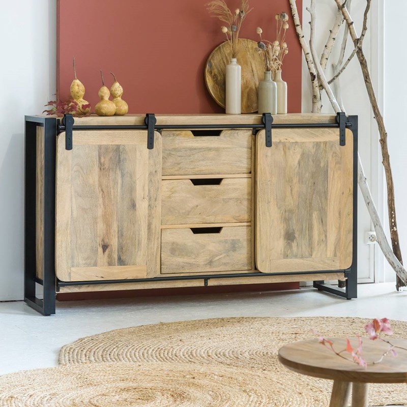 Buffet en bois de manguier new-york