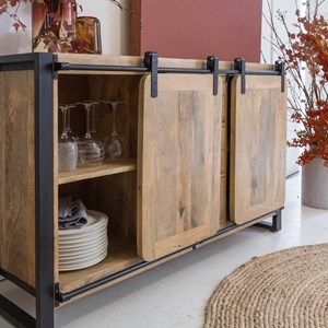 Buffet en bois de manguier new-york