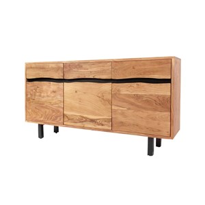 Buffet en bois d'acacia et métal
