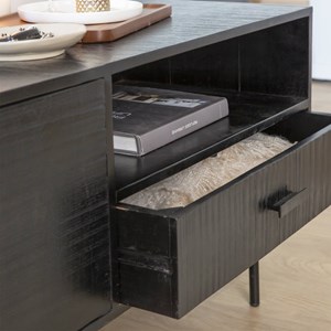 Meuble tv en bois d'acacia