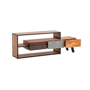 Meuble tv en bois d'acacia ernest