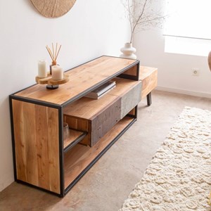 Meuble tv en bois d'acacia ernest