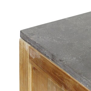 Meuble bas de cuisine en angle champêtre