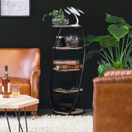 Etagère en bois de manguier mykonos