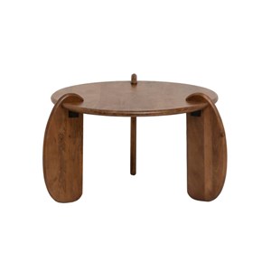 Table basse en bois de manguier azure