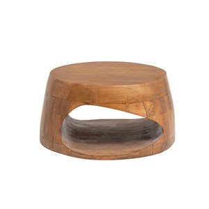 Table basse en bois de manguier azure