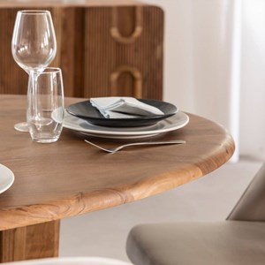 Table à manger en bois d'acacia azure
