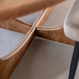 Table à manger en bois d'acacia azure